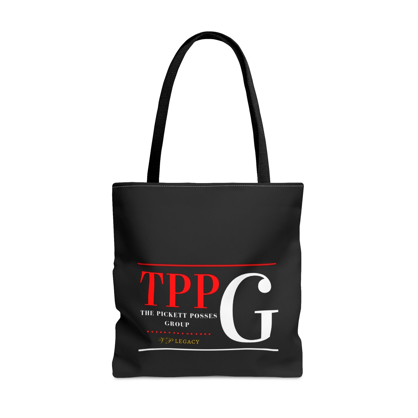 Our 3 sizes - Handy Brand Logo-front facing Style Design Tote Bag from the 'TPPG-Apparel' Brand