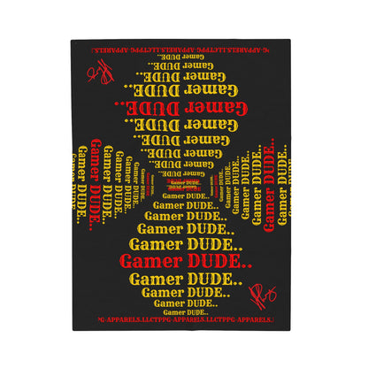 Hey Guys, another Bold Gamer Style Blanket from the "TPPG-Apparels" Brand Presents one of it's koolest designs on this Black Velveteen Plush Blanket