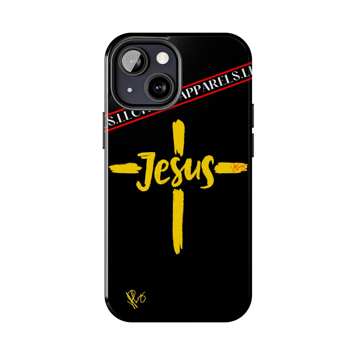 'iPhone Case' of A "Jesus/Faith" (Black)-Cute Cross Design 'TPPG Faith Collection'