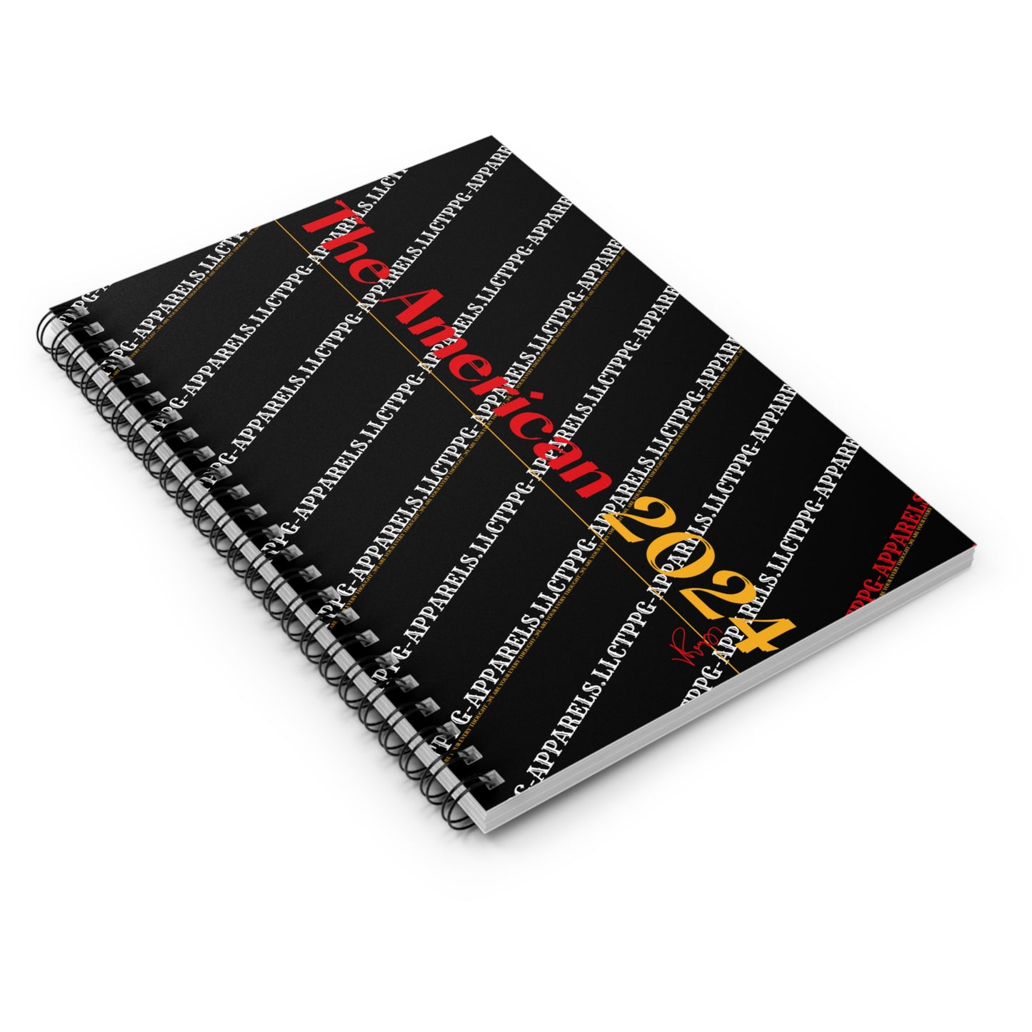 Spiral Ruled Lined (The American 2024) Notebook-118 pages