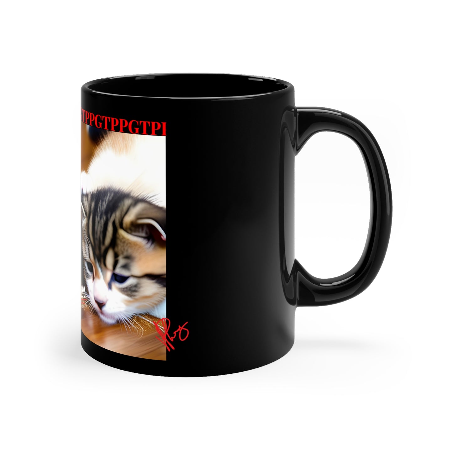 Sleek Style "TPPG Pet Brand" Designer Style from the "TPPG-Apparels Brand" - 11oz Black Glossy Style Mug