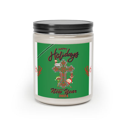 Holiday 9oz (Cinnamon or Vanilla) Scented Candle from él "TPPG-Apparels Holiday 2024 Collection"