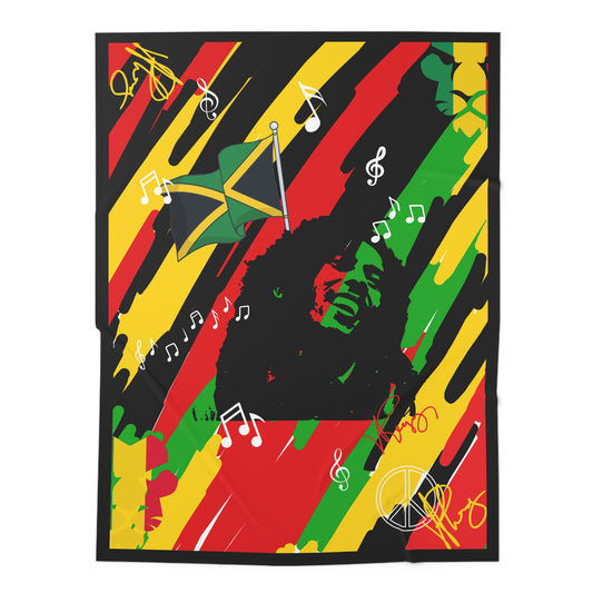 30"x40" (Bob Marley Signature) Infant/Baby Jersey Swaddle Blanket by: "TPPG Infant/Toddler" Collections