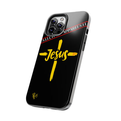 'iPhone Case' of A "Jesus/Faith" (Black)-Cute Cross Design 'TPPG Faith Collection'