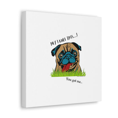 From our "TPPG Brand Pet Collection" ('HEY, I Rule This..")- Canvas Gallery Wraps - on White