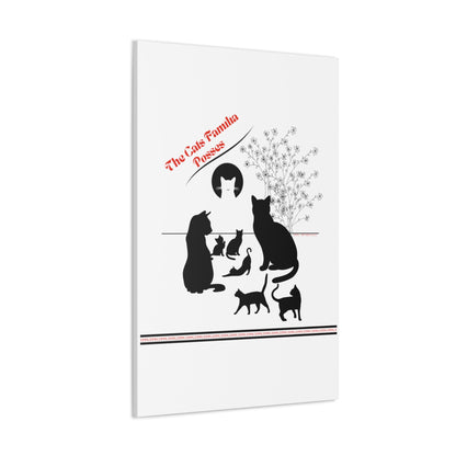 From our "TPPG Brand Pet Collection" - "The Cat Familia Posses.." Canvas Gallery Wraps in White