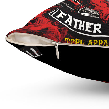 Square Shape "Father God Bikers" Pillow