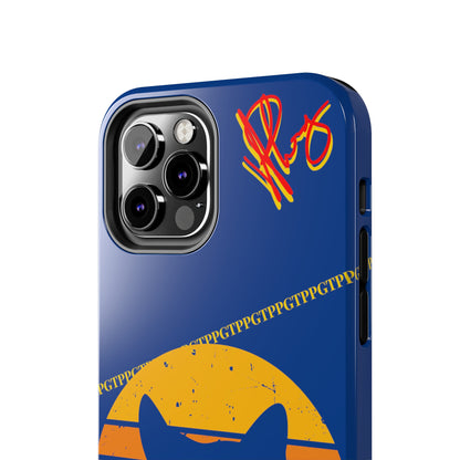 Custom Cat Design Phone Cases "Peek-A-BOOO.." (Black Multi-Colored)