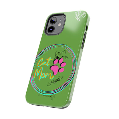 Guys here's another one of our Cutest "Cat Mom" Pet Designs (in a Light Green Base Color) Verision from the 'TPPG Collection' Line carries Several sizes of the "iPhone Series" Tough Phone Cases