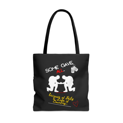 With our 3 sizes - Handy Millitary-front facing Style Design Tote Bag from the 'TPPG-Apparel' Brand