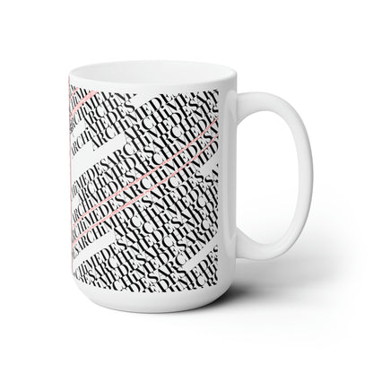 White 15oz "TPPG Logo Brand" Ceramic Mug Grabs the Attention of all who Views It!! - By the 'TPPG' Brand Collection