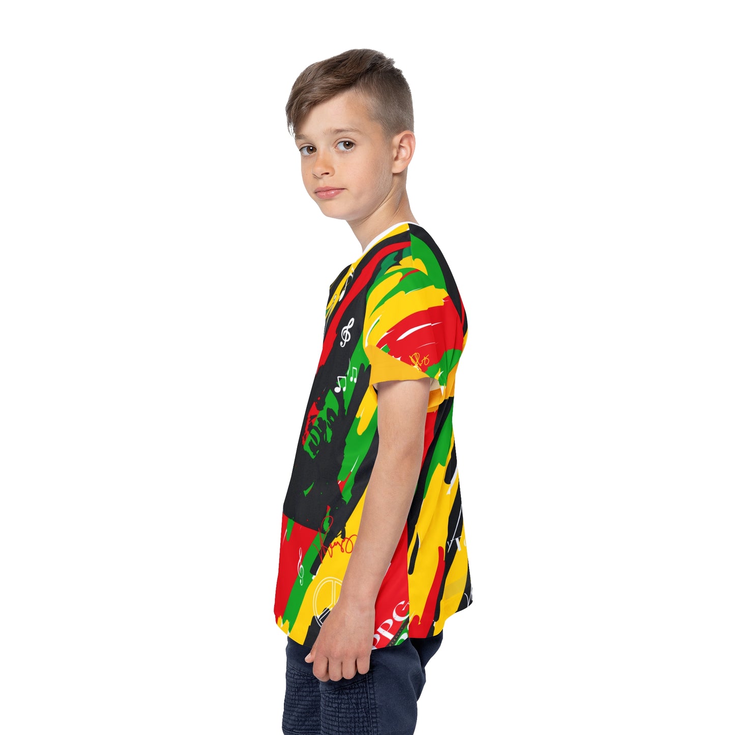 Kids Sport "Bob Marley" Design Jersey/Tee-By:"TPPG-Apparel" Juniors Collections