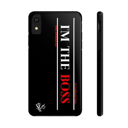 Our Design ("I'm the BOSS") Verision from the 'TPPG Collection' Line carries several sizes of the "iPhone Series" Tough Phone Cases