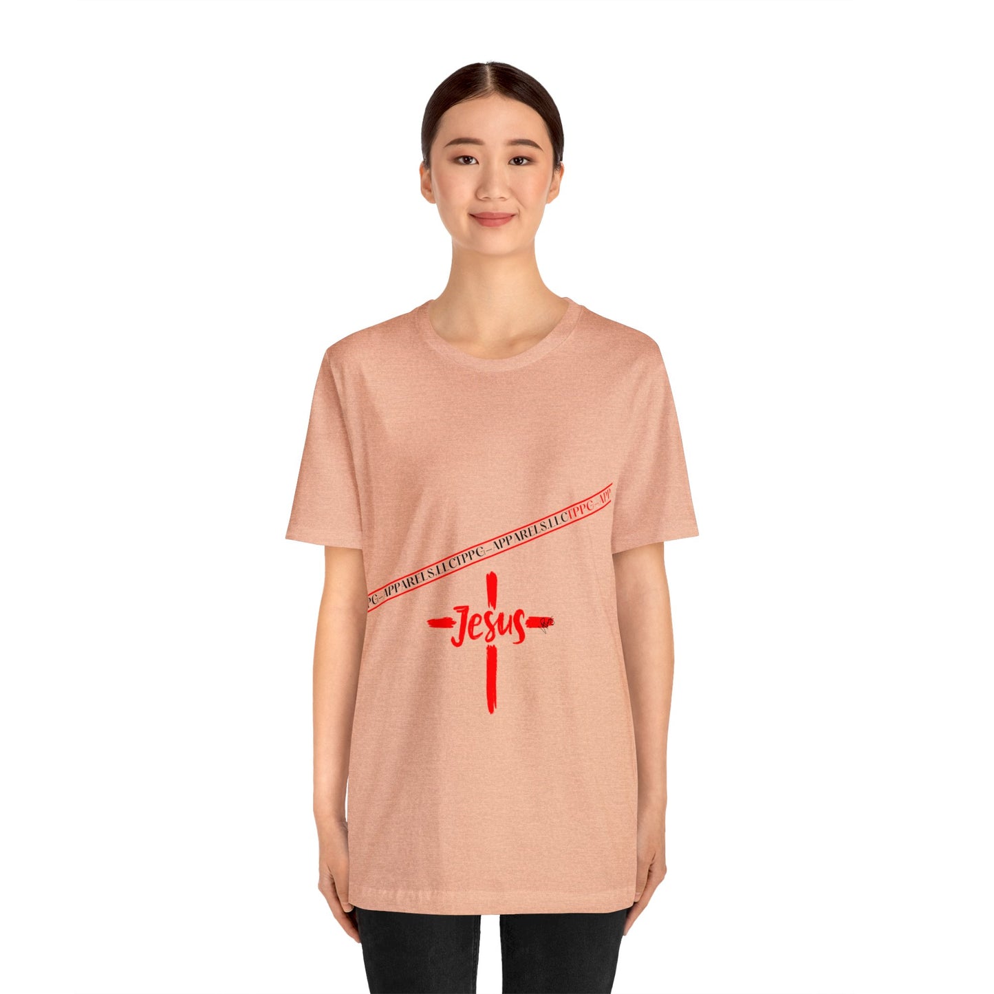 Unisex Jersey Short Sleeve Tee - 'Jesus/Faith' Design Style in Several colors