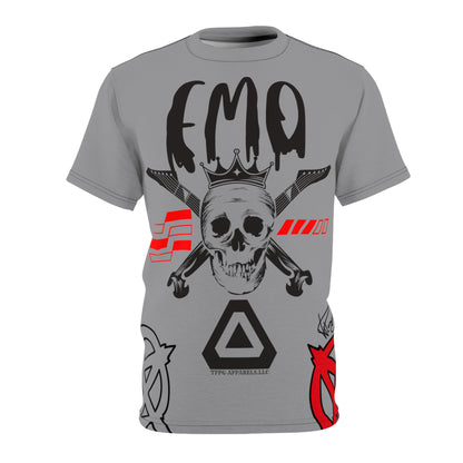 "TPPG-Apparels" Presents a Casual Black/Red & Grey "EMO" Style 'Tagless' Premium Style Casual Unisex T-Shirt