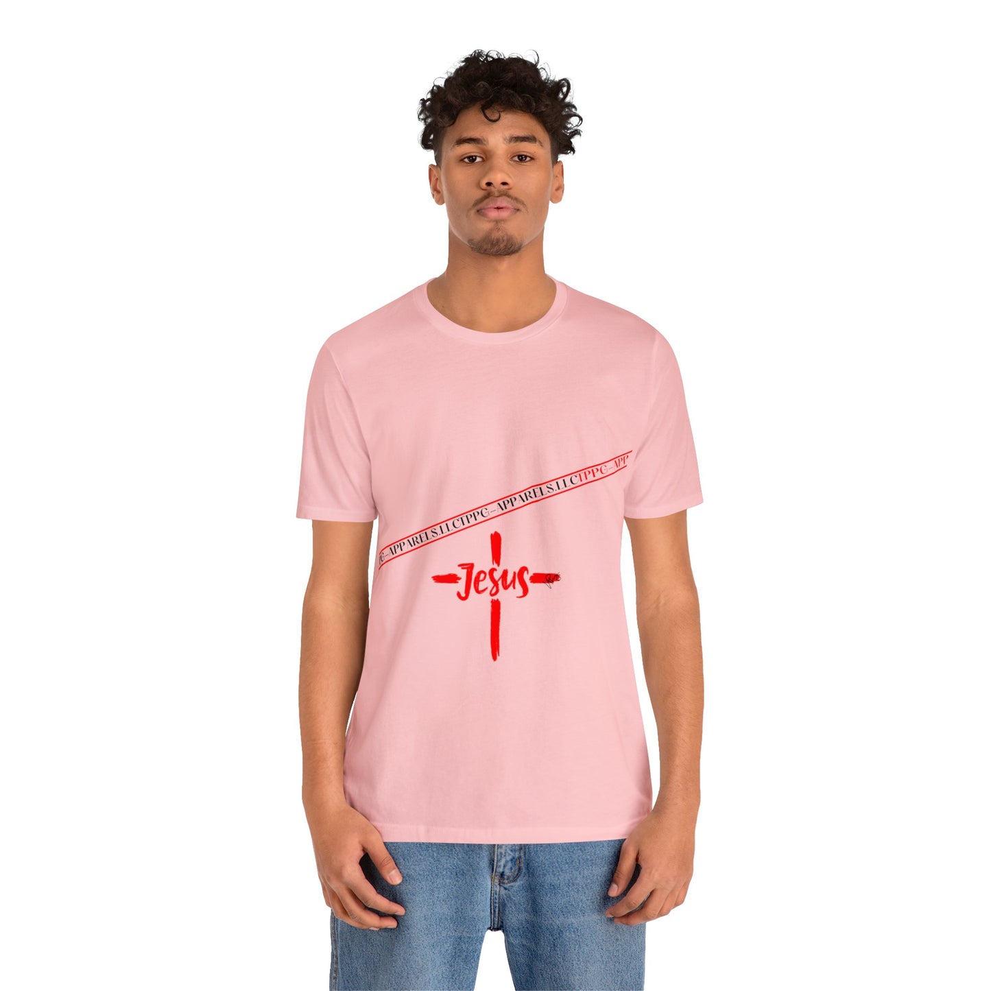 Unisex Jersey Short Sleeve Tee - 'Jesus/Faith' Design Style in Several colors