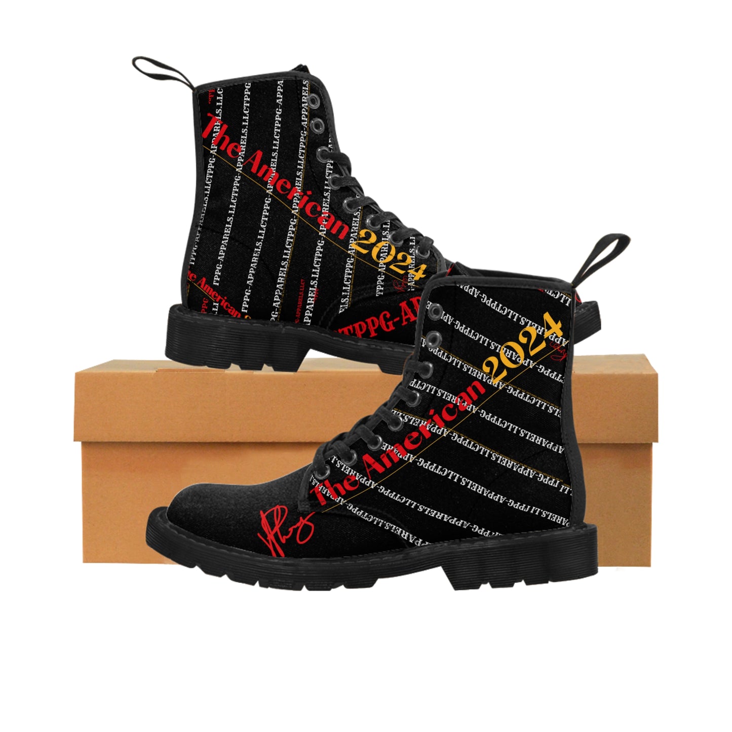 Men's Canvas "The American 2024" Designer Boots