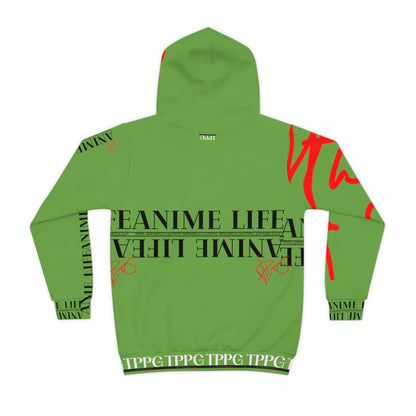 Children's (Lt. Green) "TPPG Anime Life & Logo" Hoodie in 6 sizes