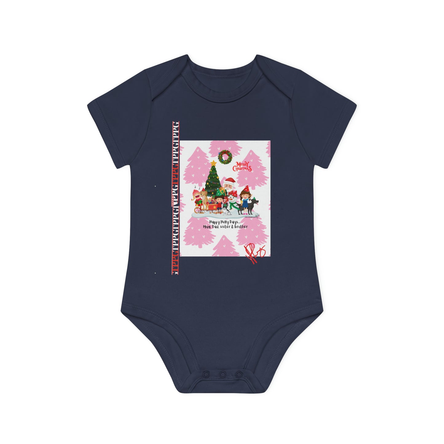 Comfortable, Colorful & Fun Apparels from "TPPG Baby Apparels Collection" Baby Organic Short Sleeve Bodysuit