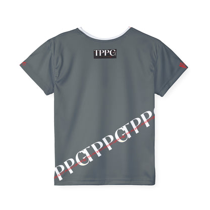 Kids Sports "Grey"Jersey/Tee - By:"TPPG Faithful" Juniors Collections