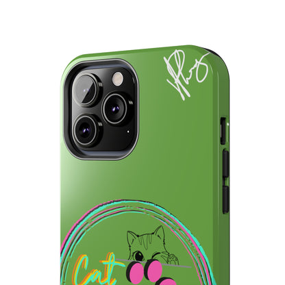 Guys here's another one of our Cutest "Cat Mom" Pet Designs (in a Light Green Base Color) Verision from the 'TPPG Collection' Line carries Several sizes of the "iPhone Series" Tough Phone Cases