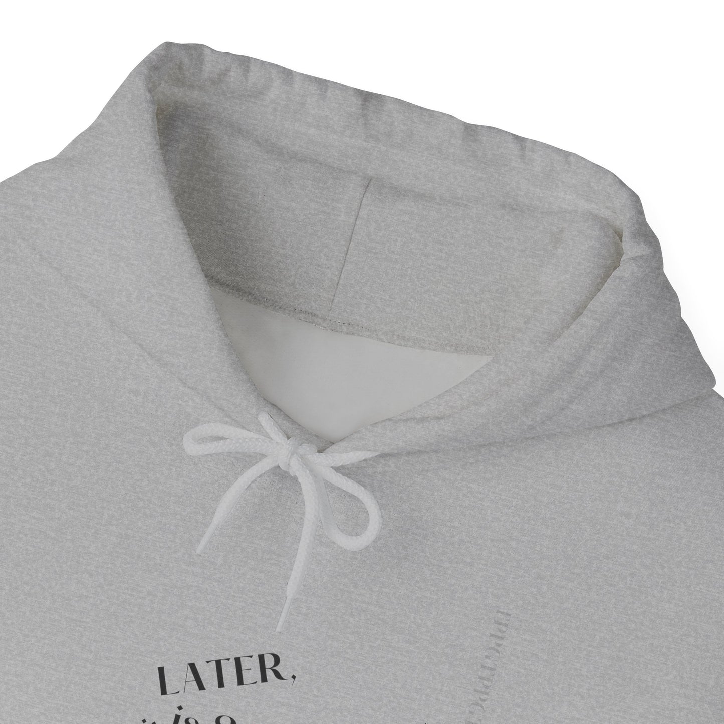 Hoodie-Heavy Blend™ "Later is 2 Late" Sweatshirt