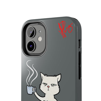 Another Lovely Grey - Cutie "Coffee Cat" Pet Design Verision from the 'TPPG Collection' Line carries Several sizes of the "iPhone Series" Tough Phone Cases