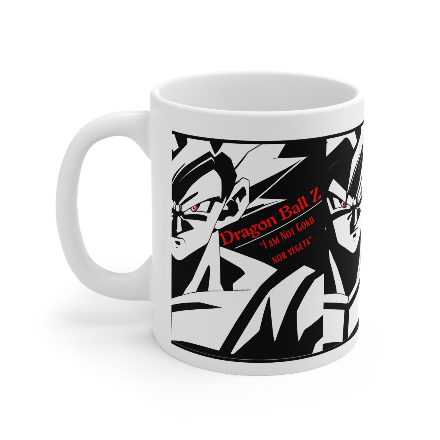 11oz White Old School "Dragon Ball Z-Anime/Manga" Classic Ceramic Mug from the 'TPPG-Apparels' Collection