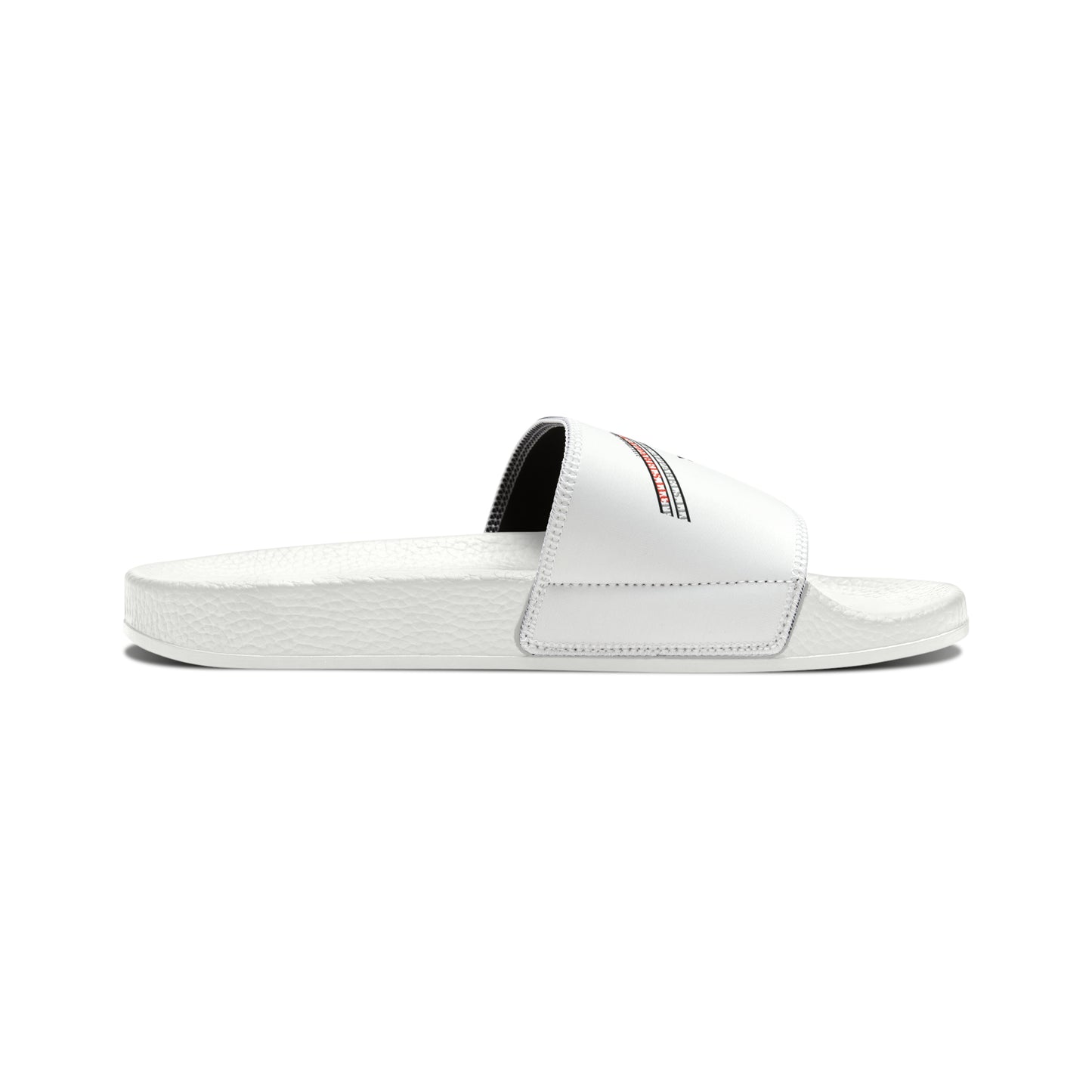 'TPPG-Apparels Brand' White "Queens New York" custom design for Men / Women's or Children Slide-On Sandals - 7ct  sizes