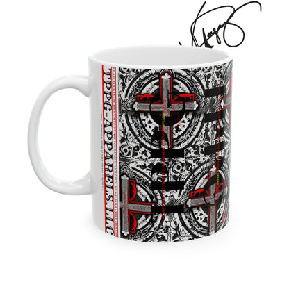 Mystical "TPPG" Cross Ceramic Mug/Cup -11oz & 15oz