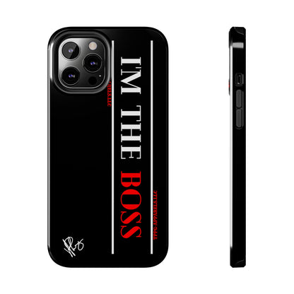 Our Design ("I'm the BOSS") Verision from the 'TPPG Collection' Line carries several sizes of the "iPhone Series" Tough Phone Cases