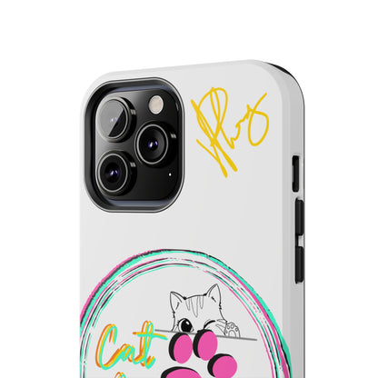 Guys Another one of our Cutest "Cat Mom" Pet Designs (in a White Base Color) Verision from the 'TPPG Collection' Line carries Several sizes of the "iPhone Series" Tough Phone Cases