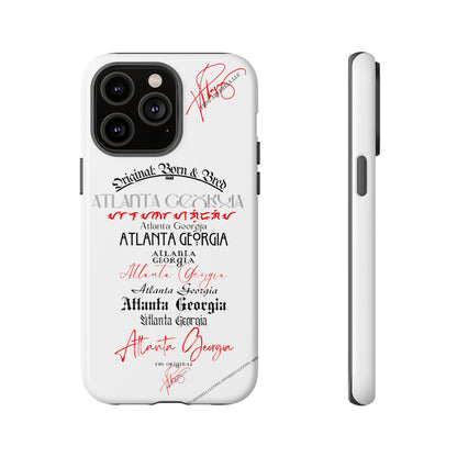 'ATL-Original Born & Bred' Design ~ Apple iPhones * Google Pixel * Samsung Galaxy Cases