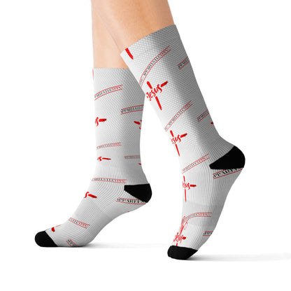 Sleek & Stylish (Jesus/Faith) Design High Quality Cushioned Socks - 3ct sizes