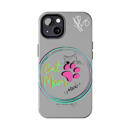 Here is another one of our Cutest "Cat Mom" Pet Designs (in a Light Grey Base Color) Verision from the 'TPPG Collection' Line carries Several sizes of the "iPhone Series" Tough Phone Cases