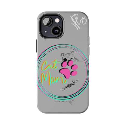 Here is another one of our Cutest "Cat Mom" Pet Designs (in a Light Grey Base Color) Verision from the 'TPPG Collection' Line carries Several sizes of the "iPhone Series" Tough Phone Cases