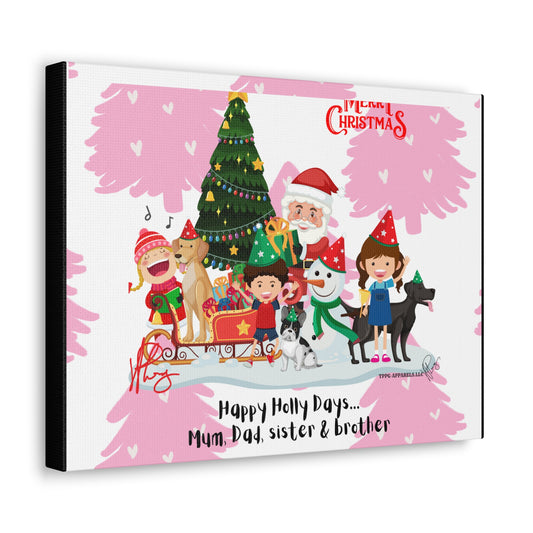 Holidays Time-"TPPG Brand Christmas Collection" - Canvas Gallery Wraps "- in Bold  familiar colors