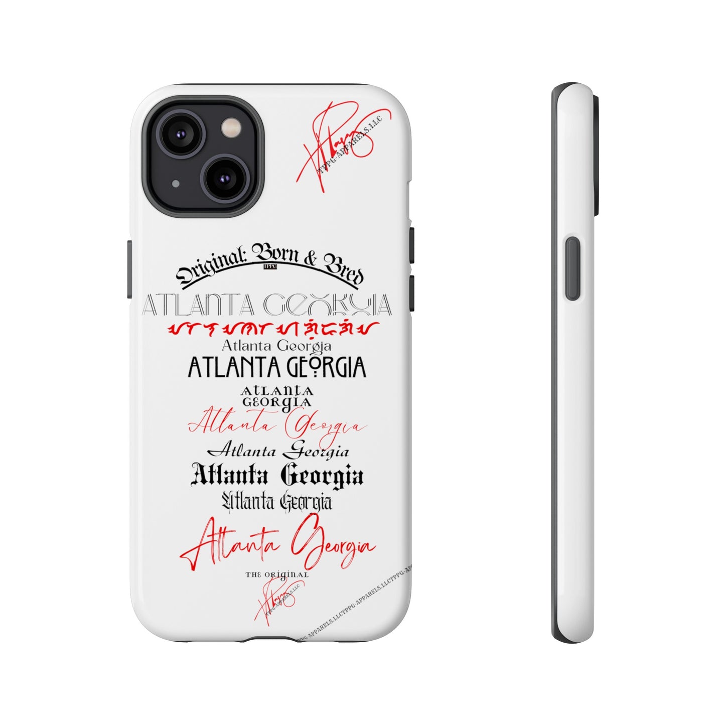 'ATL-Original Born & Bred' Design ~ Apple iPhones * Google Pixel * Samsung Galaxy Cases