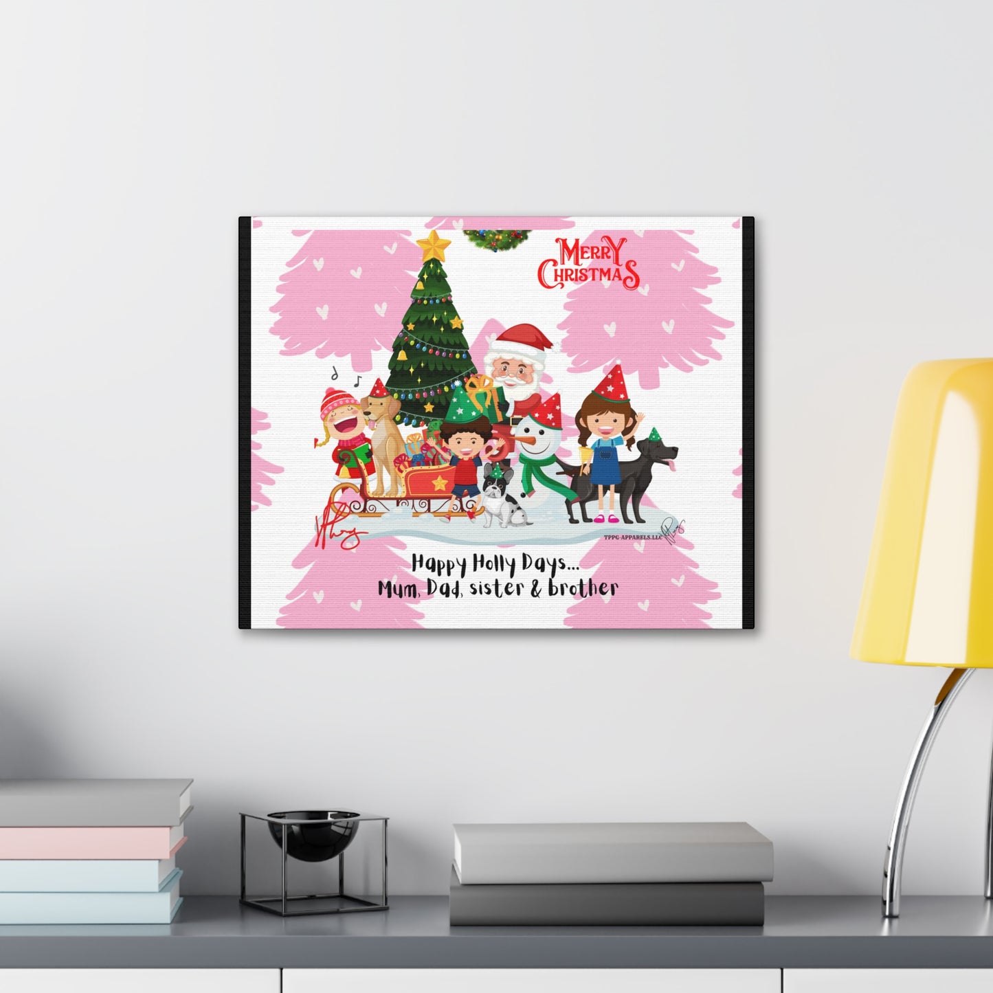 Holidays Time-"TPPG Brand Christmas Collection" - Canvas Gallery Wraps "- in Bold  familiar colors