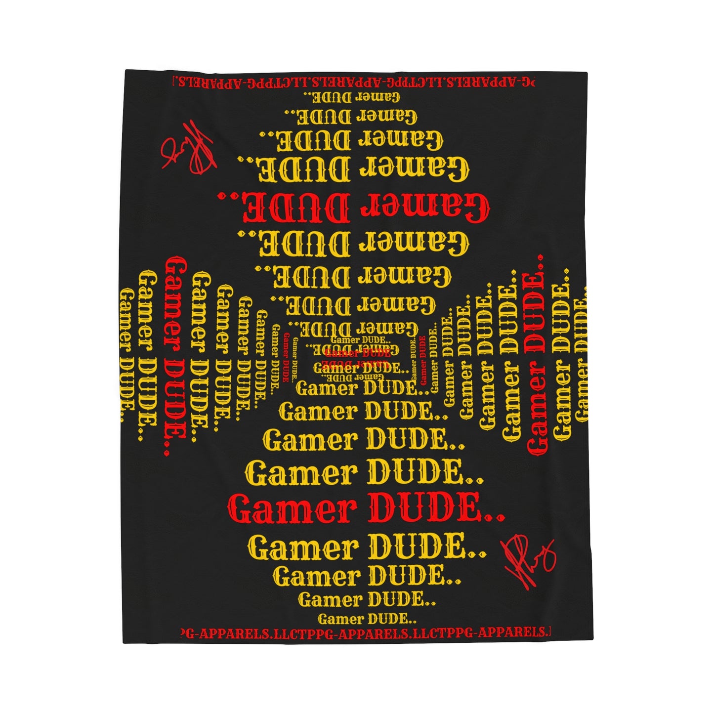 Hey Guys, another Bold Gamer Style Blanket from the "TPPG-Apparels" Brand Presents one of it's koolest designs on this Black Velveteen Plush Blanket