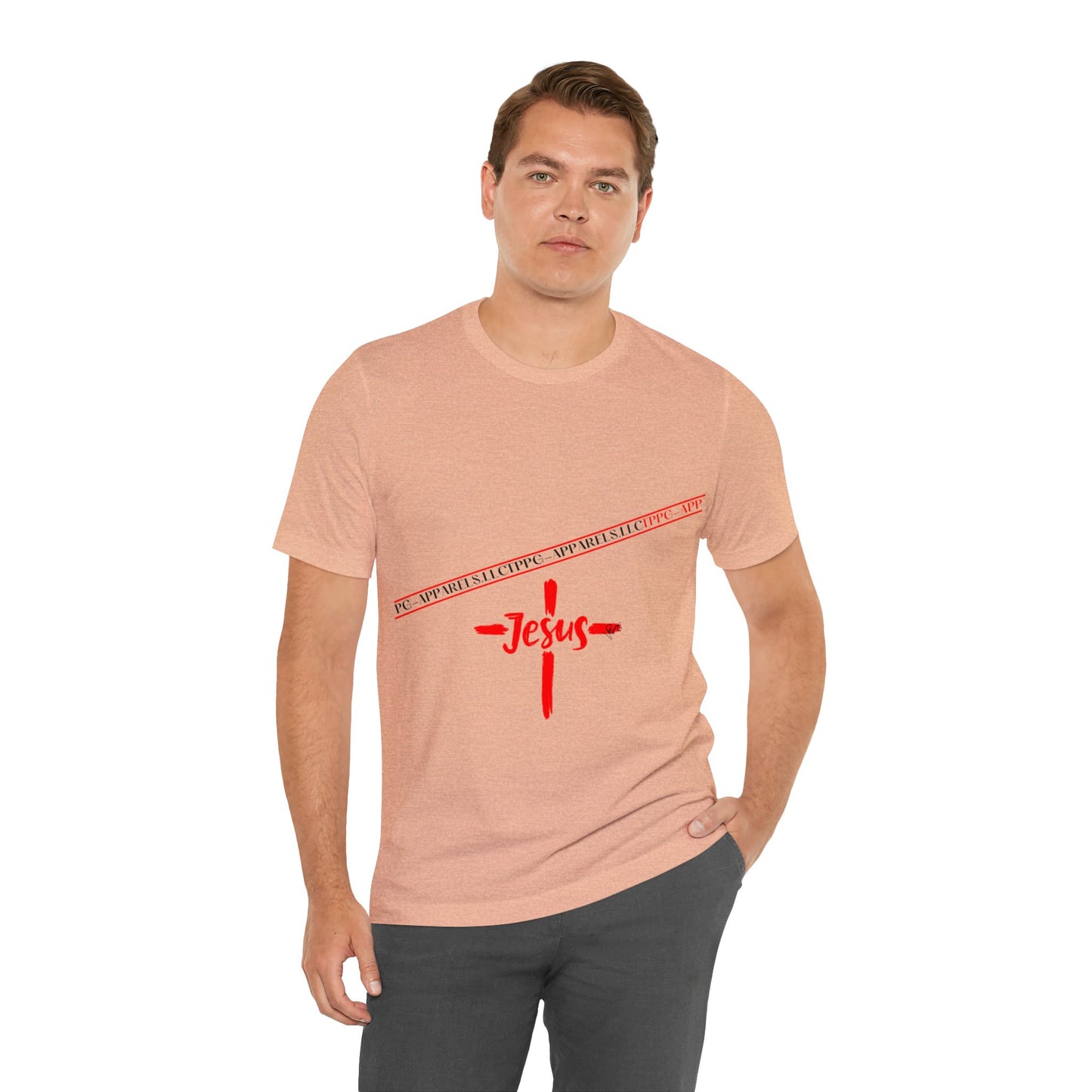 Unisex Jersey Short Sleeve Tee - 'Jesus/Faith' Design Style in Several colors