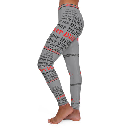 Another design of our Sexy & Stylish (Grey) Women's "Gamer" Spandex Leggings with different sizes By:"TPPG-Apparels" Stylish Brands