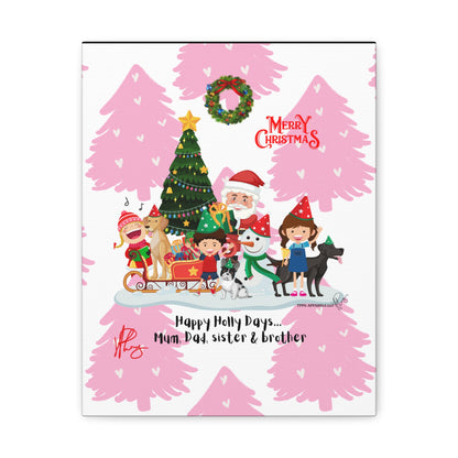 Holidays Time-"TPPG Brand Christmas Collection" - Canvas Gallery Wraps "- in Bold  familiar colors