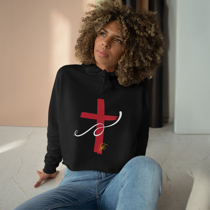 Crop "Cross" Hoodie