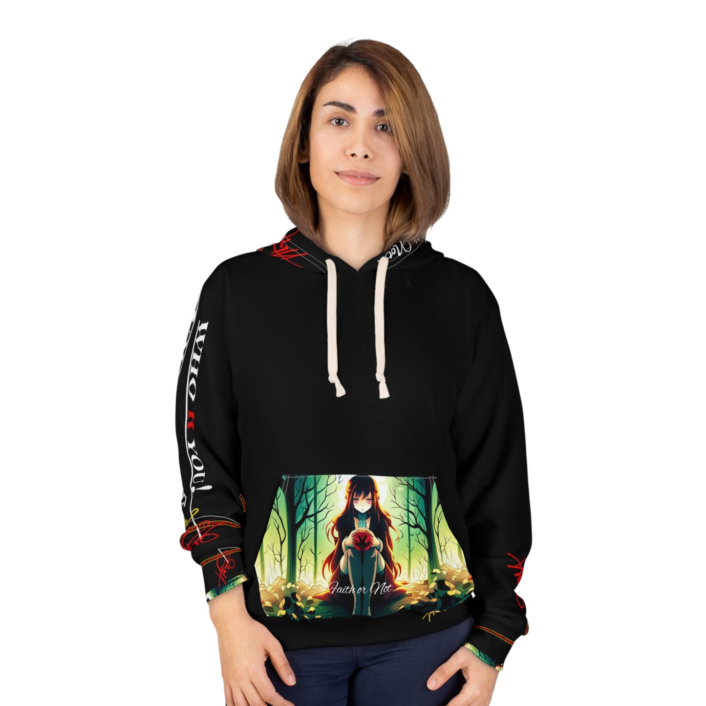 Unisex ("Anime-Who R U!") Pullover Hoodie