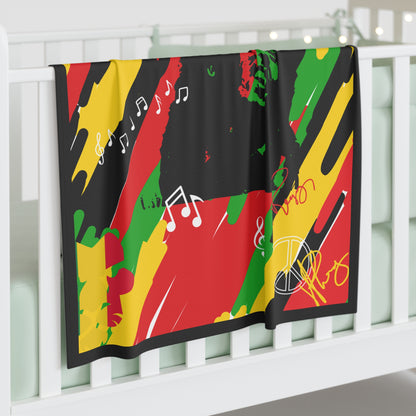 30"x40" (Bob Marley Signature) Infant/Baby Jersey Swaddle Blanket by: "TPPG Infant/Toddler" Collections