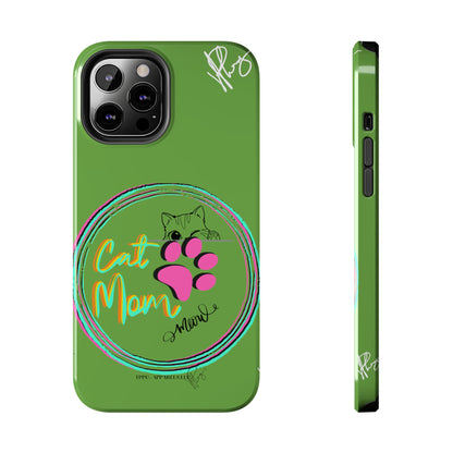 Guys here's another one of our Cutest "Cat Mom" Pet Designs (in a Light Green Base Color) Verision from the 'TPPG Collection' Line carries Several sizes of the "iPhone Series" Tough Phone Cases