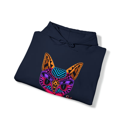 Bold & Colorful "Pet Design" Print Unisex Heavy Blend™ Hooded Sweatshirt - 6 sizes & 16 colors to choose from