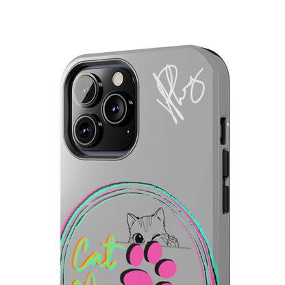 Here is another one of our Cutest "Cat Mom" Pet Designs (in a Light Grey Base Color) Verision from the 'TPPG Collection' Line carries Several sizes of the "iPhone Series" Tough Phone Cases