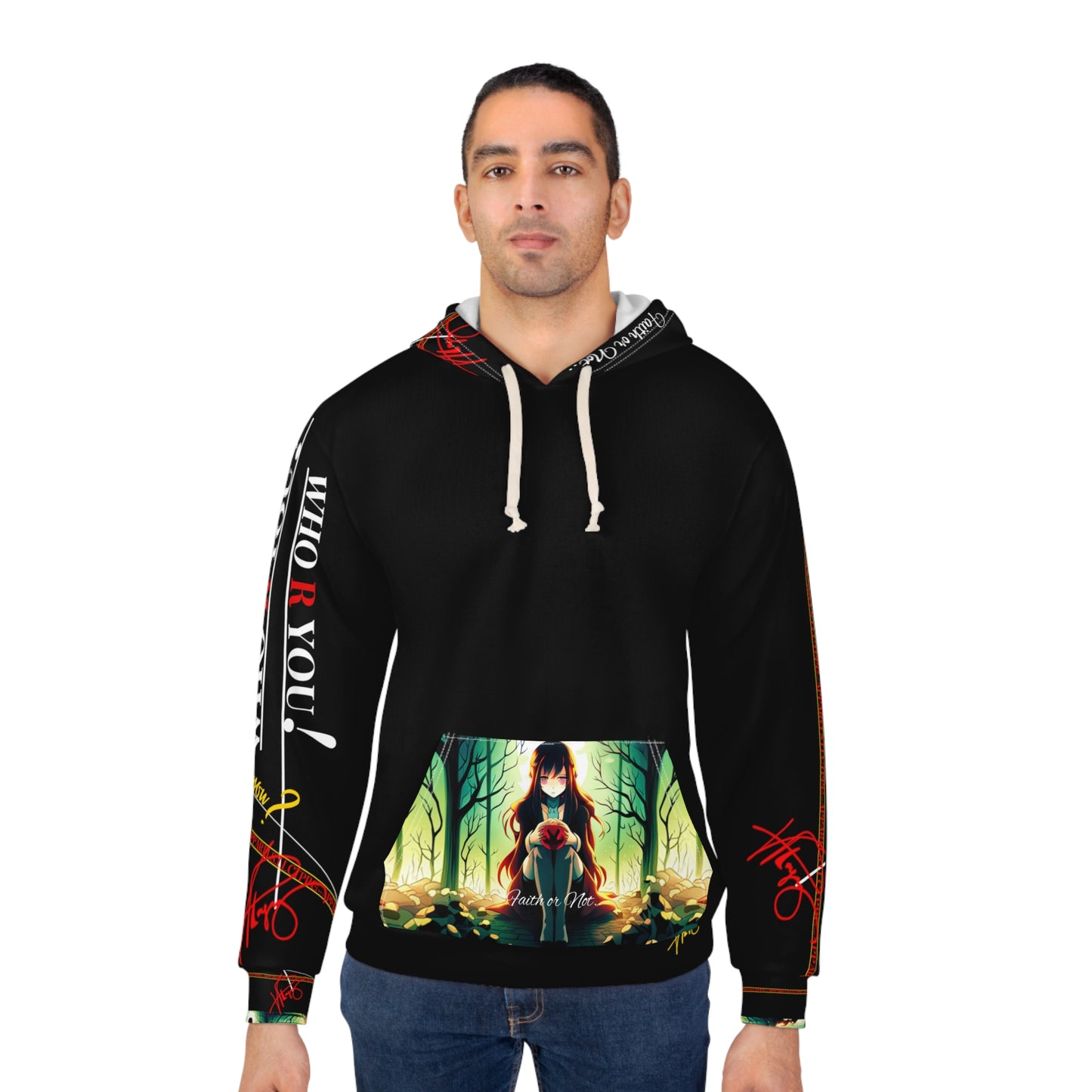 Unisex ("Anime-Who R U!") Pullover Hoodie